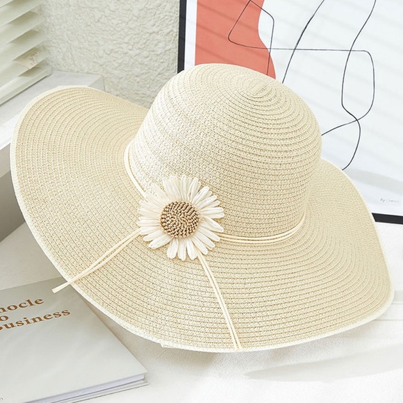 Sunflower Beach Sun Hat 2 colors - Picture 2 of 4